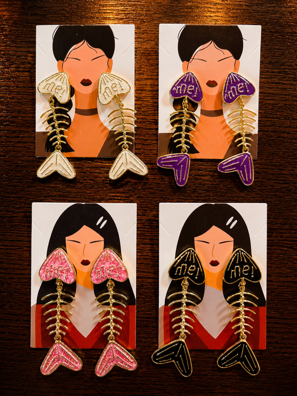 Pendientes sardina