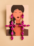 Pendientes largos Cruz