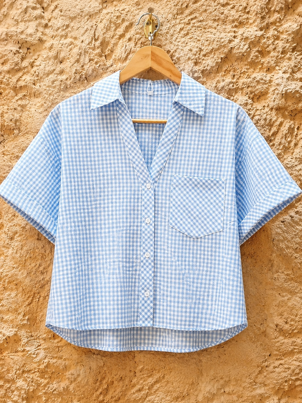 Camisa vichy 100% algodón