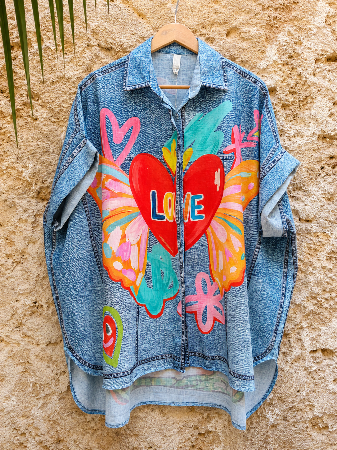 Camisa Oversize Unisex con Lino