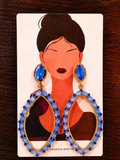 Pendientes largos de fiesta con