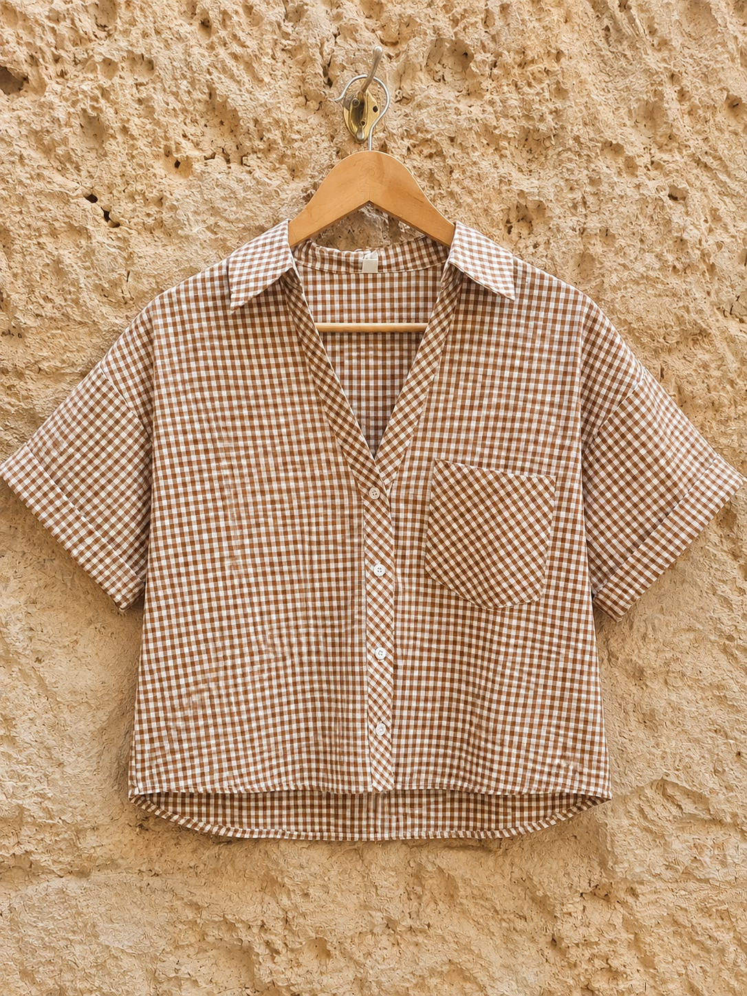 Camisa vichy 100% algodón