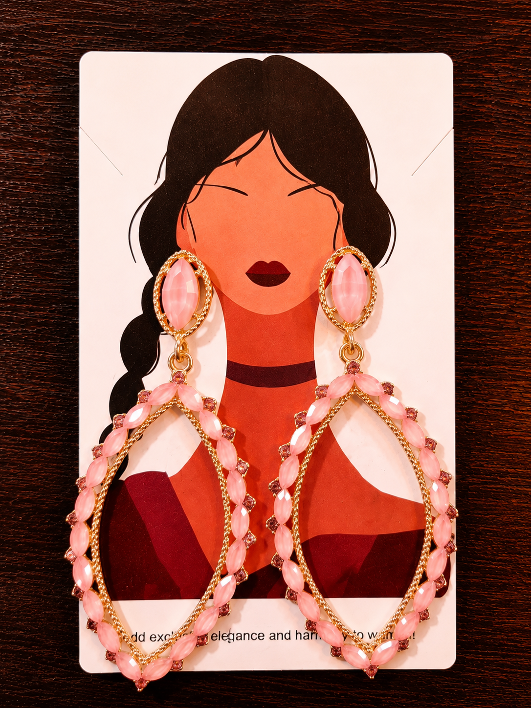 Pendientes largos de fiesta con