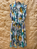 Vestido corto estampado Tigre