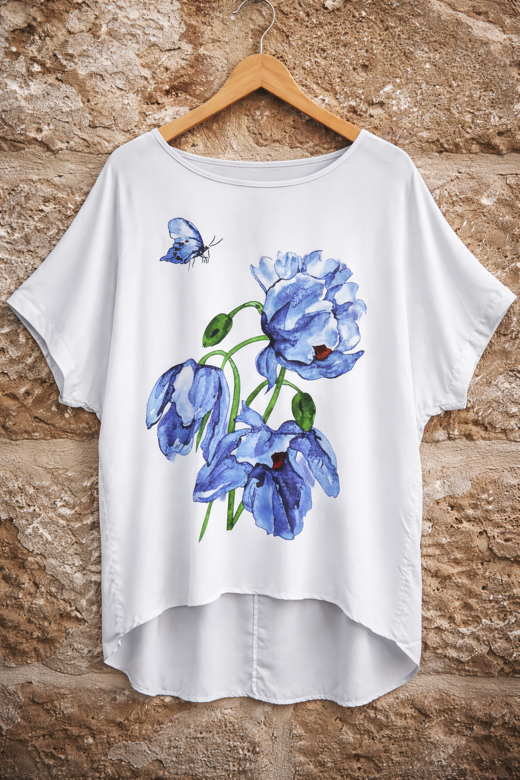 Blusa fluida oversize