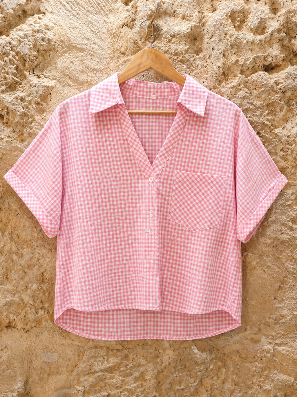 Camisa vichy 100% algodón