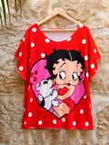 Camiseta Betty Boop Oversize