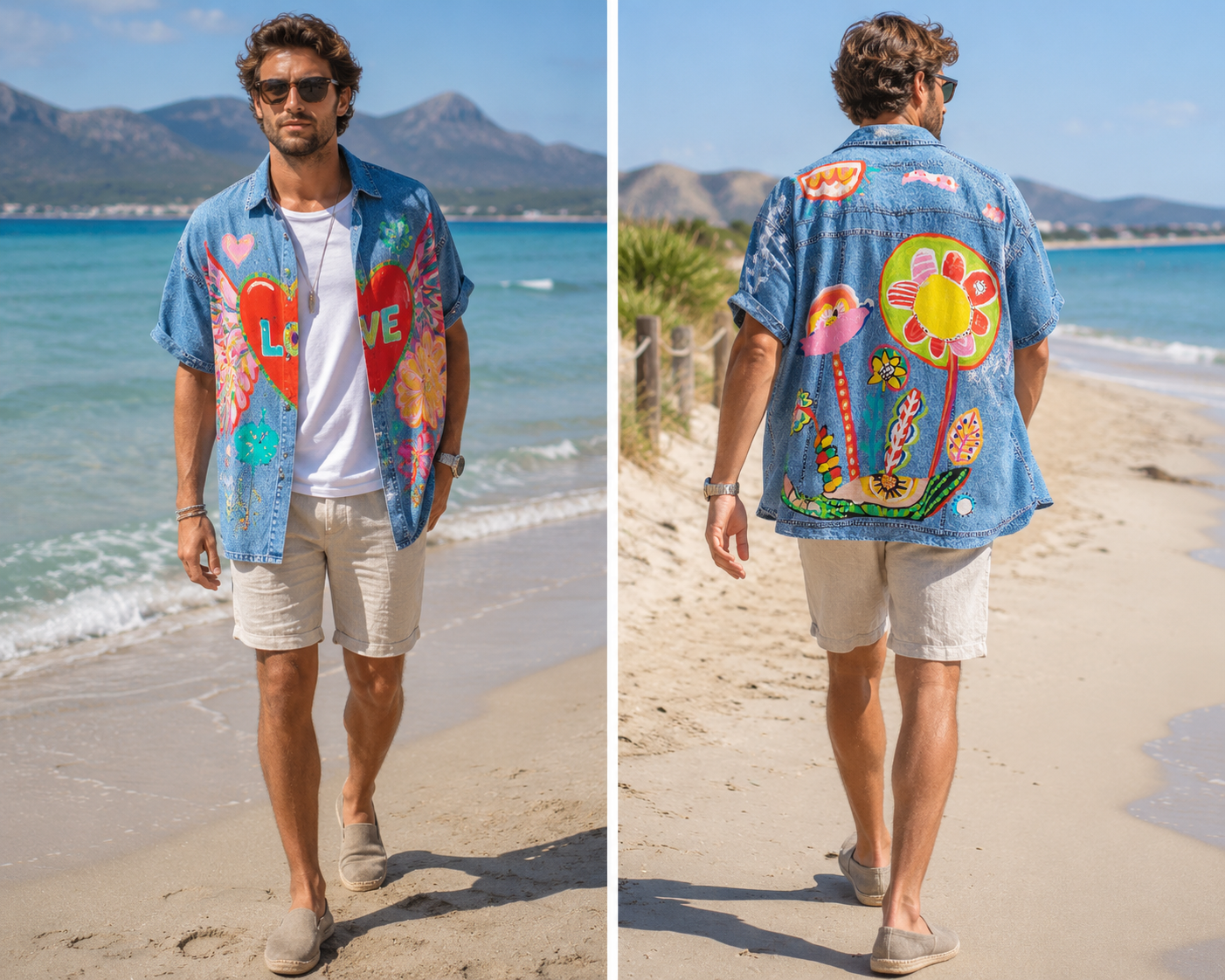 Camisa Oversize Unisex con Lino