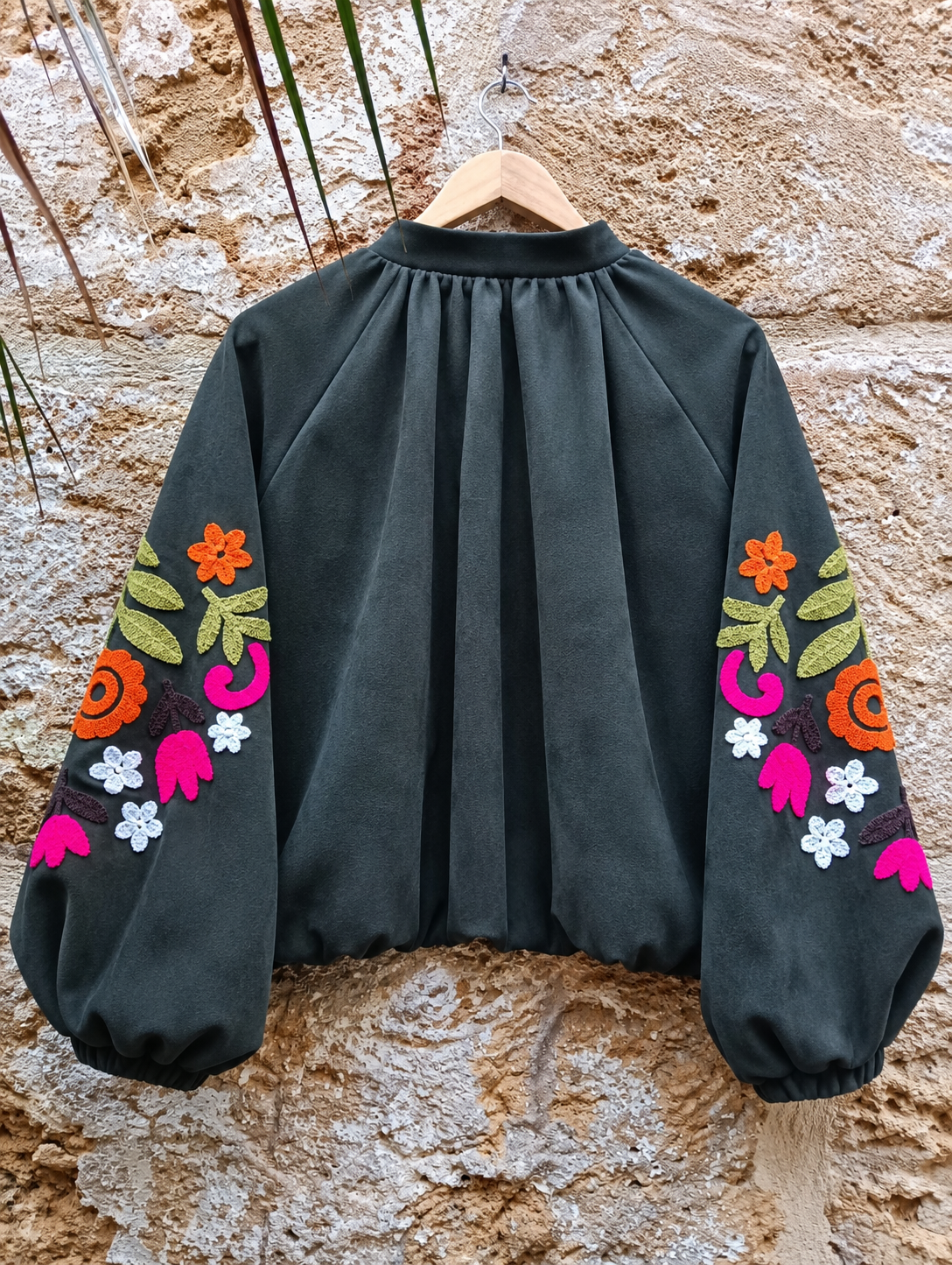 Chaqueta Baloon Bordada