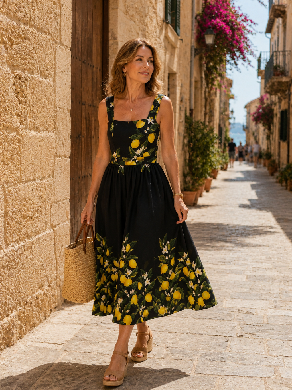Vestido Limones Negro