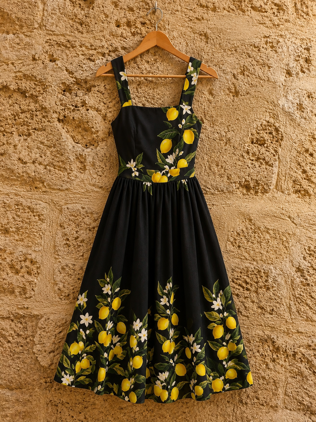Vestido Limones Negro