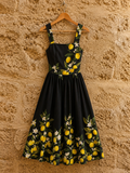 Vestido Limones Negro