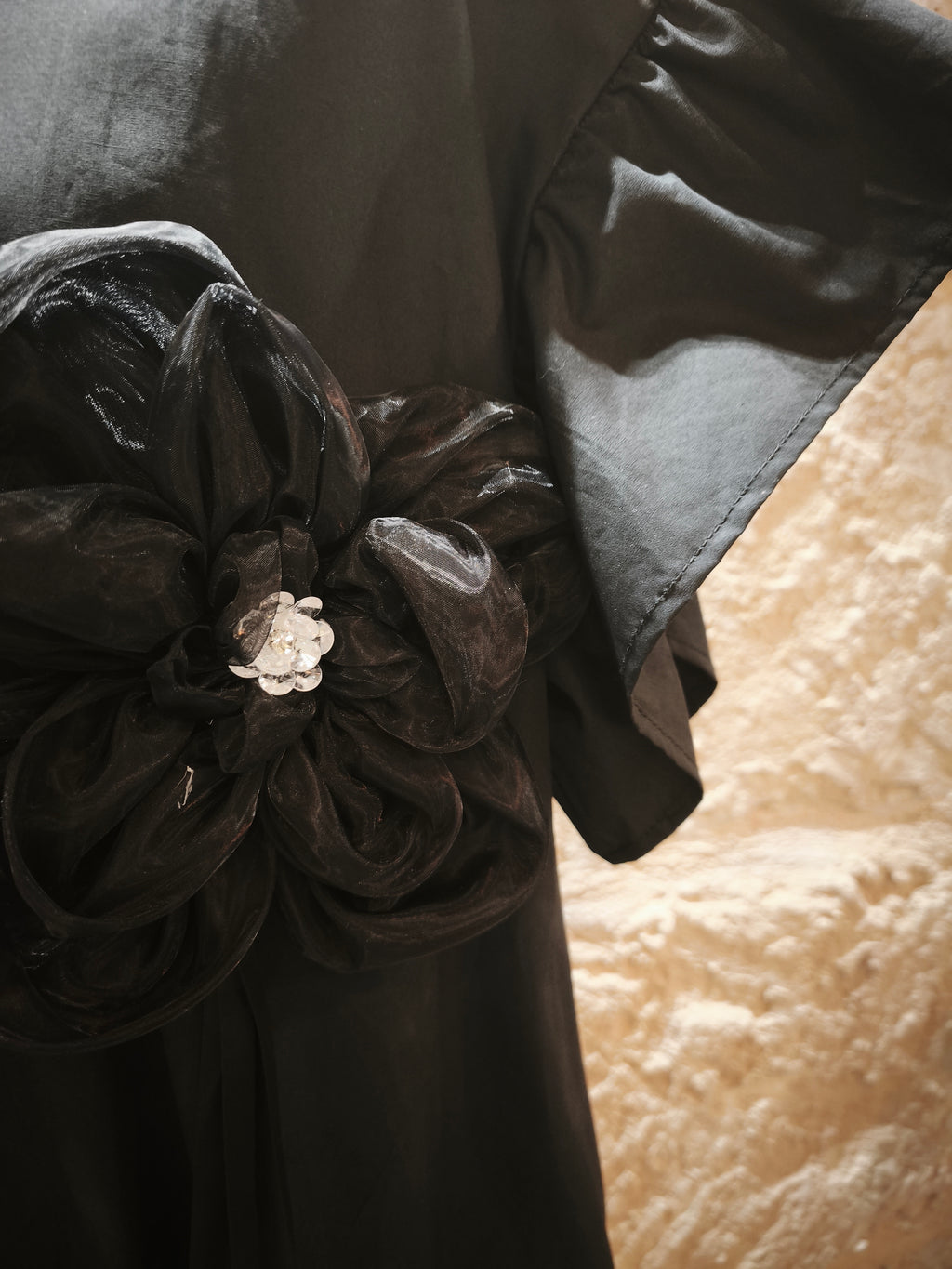 Vestido Negro Flor